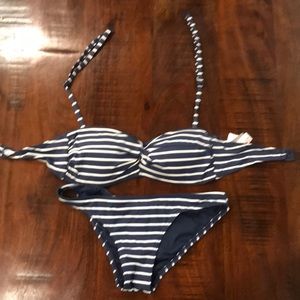 Moontide navy blue & white swimsuit